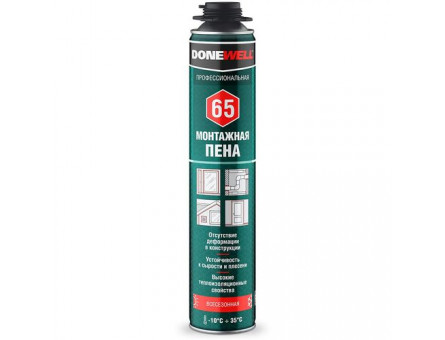 Пена монтажная всесезонная DONWELL 65 Пена монтажная всесезонная DONWELL 65
